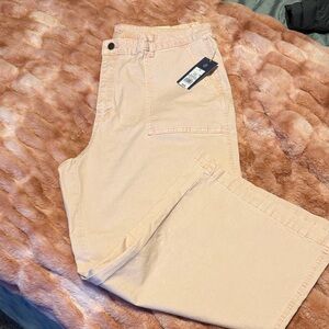 Womens high rise wide leg pants